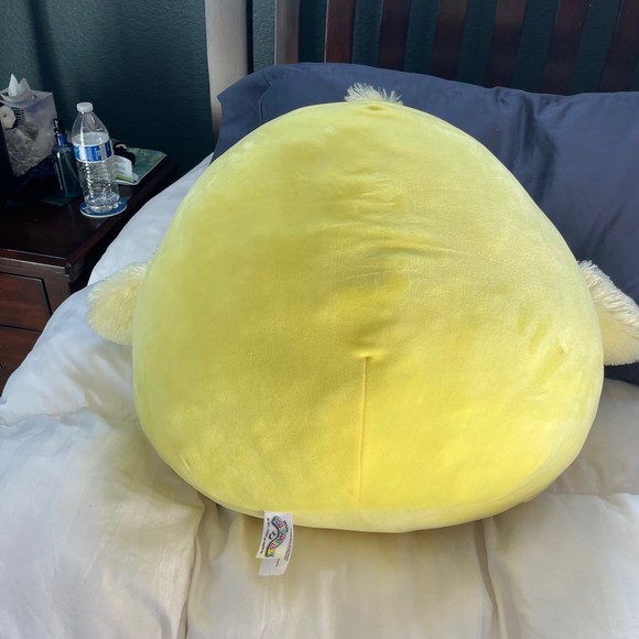 Squishmallows Kellytoy 16” AIMEE Yellow Chick Fuzzy Belly Plush - Picture 3 of 6